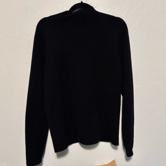 Calibrate Lockdown BLACK Varsity Jacket Casual Snap Front Silky Knit SZ SMALL - Picture 4 of 14